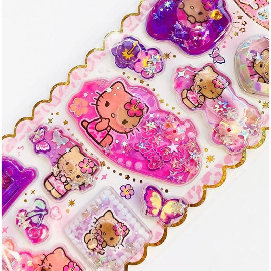 SANRIO | Hello Kitty Glitter Water-in Stickers 200×100mm