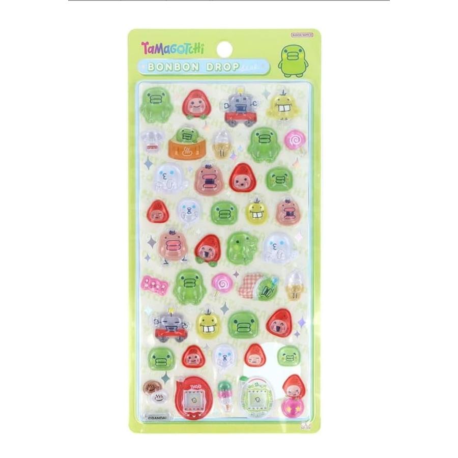 Tamagotchi | Bonbon Drop Seal 3D Sticker 170×95×5mm (Green)