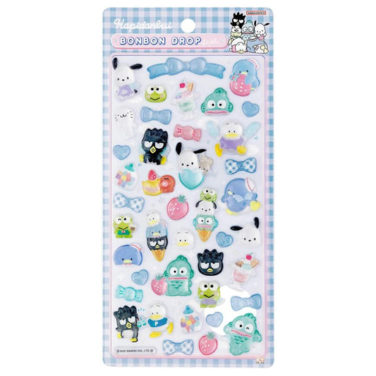 Bonbon Drop | Sanrio Hapidanbui Boys Gingham Seal 3D Sticker 95×170×5mm