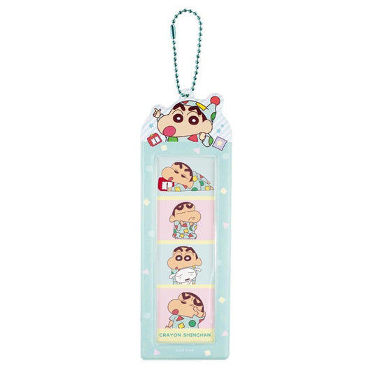 Crayon Shin-chan | 4-Cut Photo Strip Holder Keychain H200×W67×D2mm (Mint)