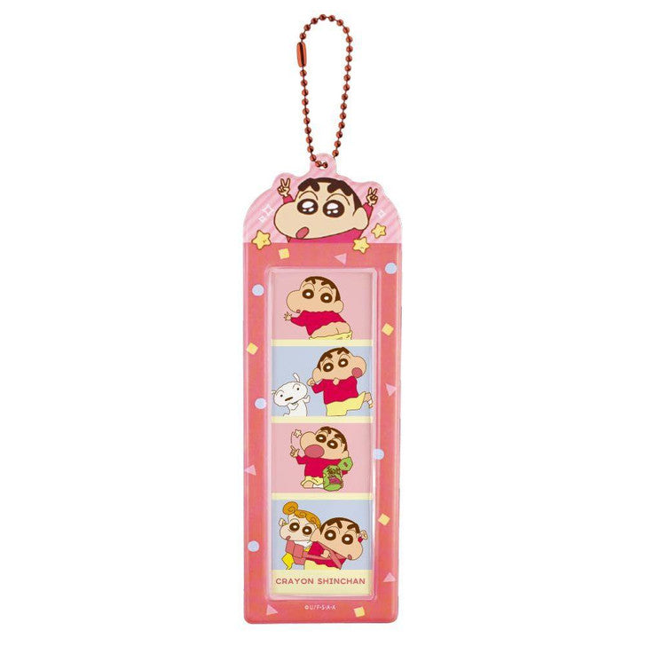 Crayon Shin-chan | 4-Cut Photo Strip Holder Keychain H200×W67×D2mm (Red)