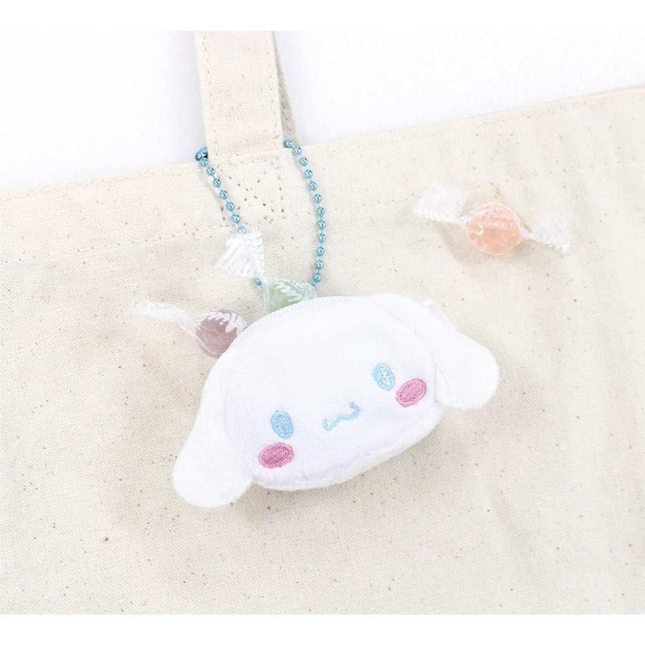 SANRIO | Backpack-Type Pouch Face Keychain Coin Purse 30 x 52 x 60mm (Cinnamoroll)