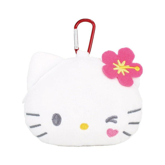 SANRIO | Hello Kitty Mini Pouch with Carabiner Bag Charm Plush keychain 185x120x55mm (Y2K)