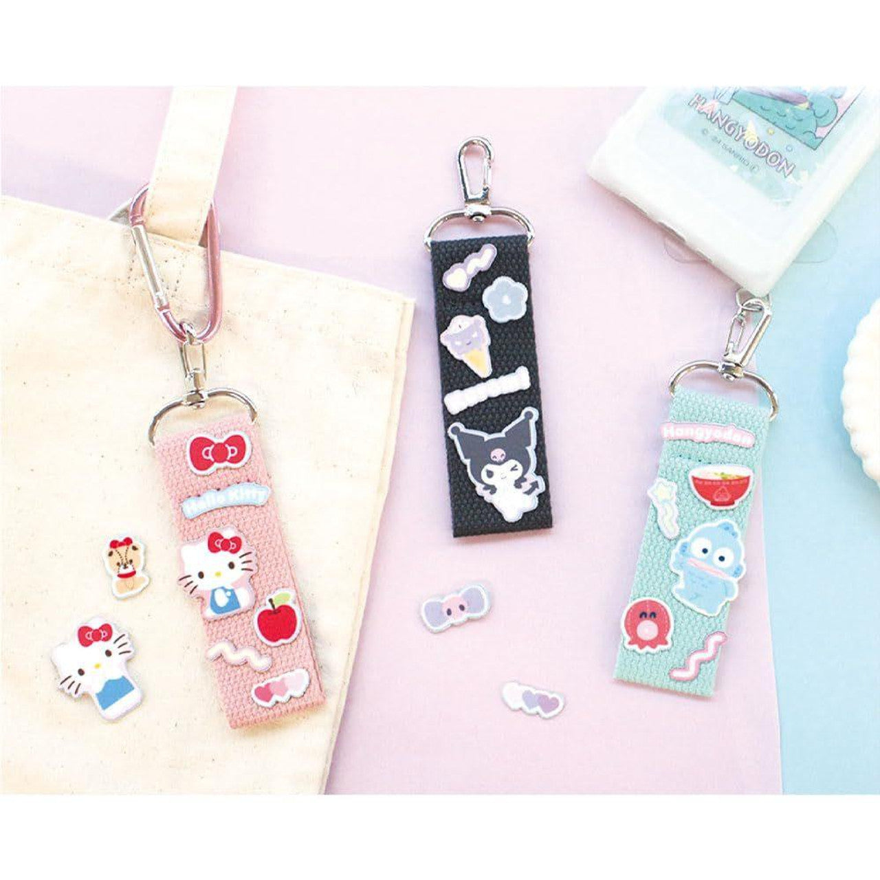 SANRIO | Custom Patch Strap Bag Charm Keychain 8 x 150 x 190mm (Cinnamoroll)