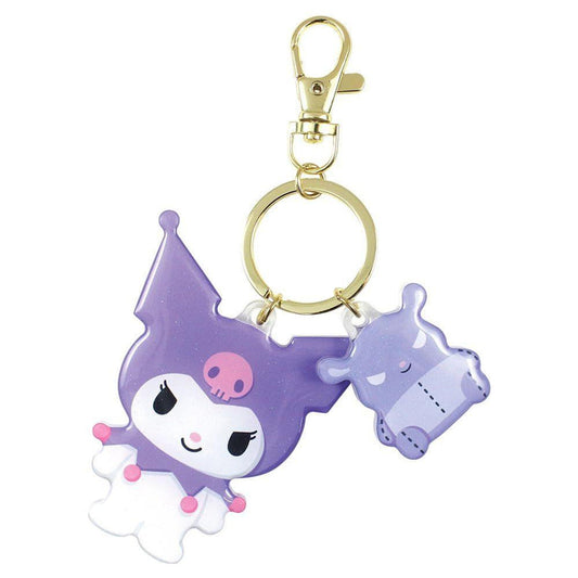 SANRIO | Kuromi Die-Cut Twin Key Holder Keychian 13x79x87mm
