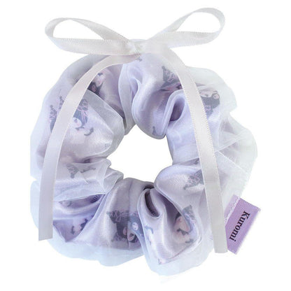SANRIO | Kuromi Ribbon Layered Scrunchie Hair Accessory H108×W108mm (Balletcore)