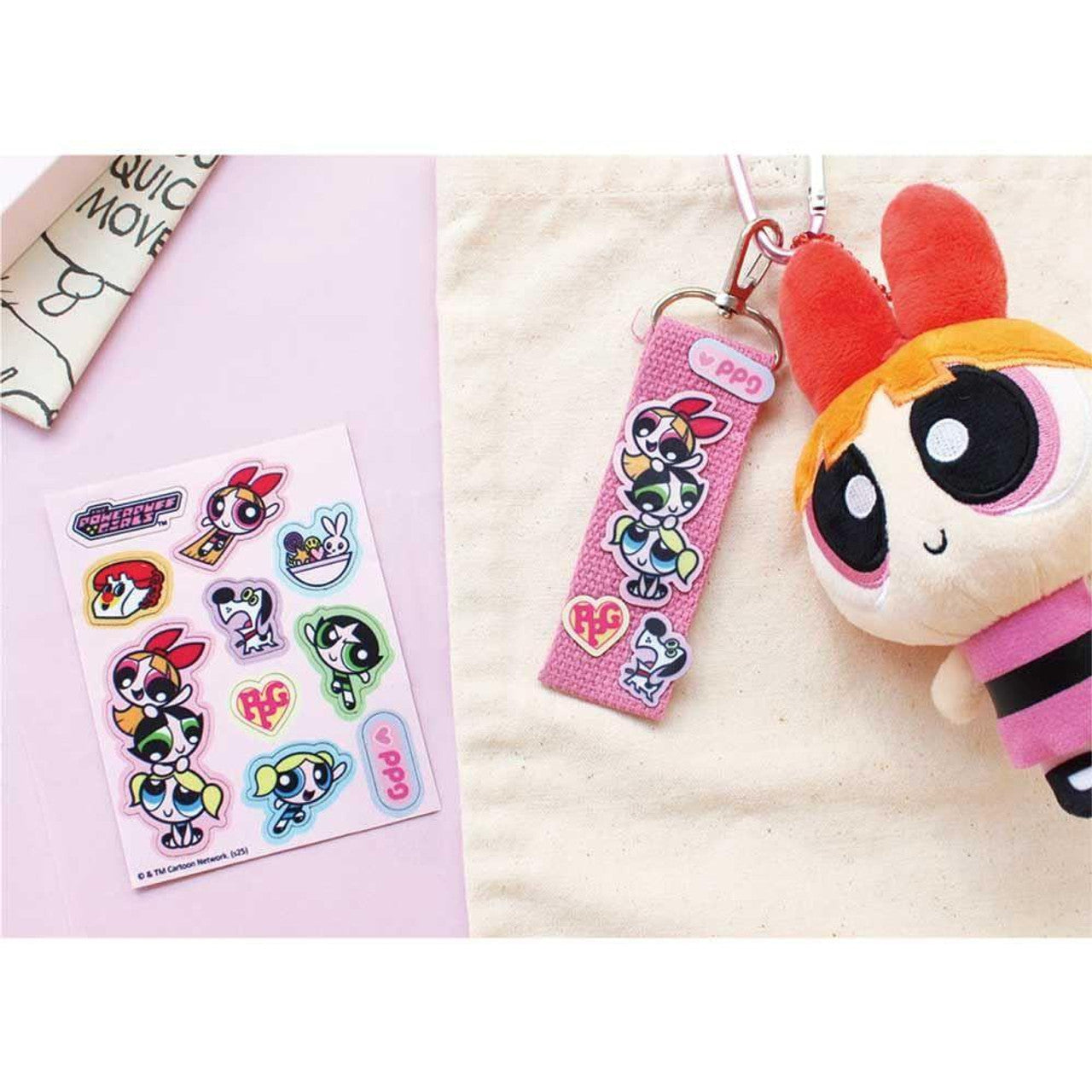The Powerpuff Girls | Custom Patch Strap Bag Charm Keychain 8 x 150 x 190mm