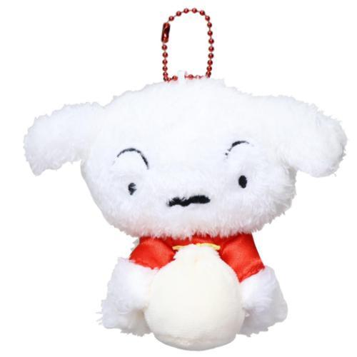 Crayon Shin Chan | Shiro Plush Mascot Keychain Bag Charm 90x135x70mm (Chinese Style)