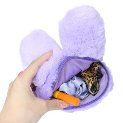 Shinako 475 x Monchhichi | Plush Pochette Shoulder Bag Crossbody Bag 235x216x36mm (Purple Harajuku Style)