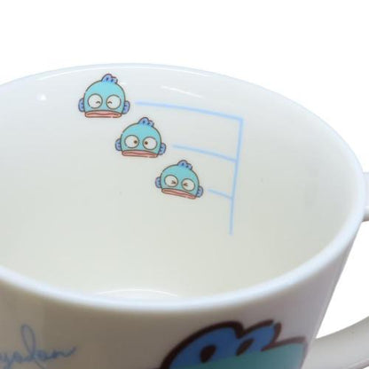 SANRIO | Hangyodon Ceramic Mug Cup can be used in the microwave and dishwasher 80×Φ88mm (Milk Balloon)
