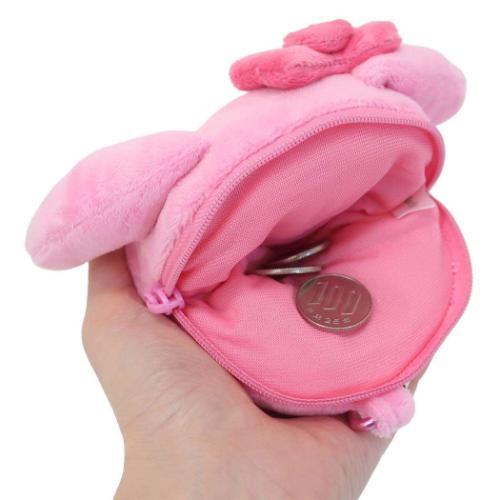 SANRIO | My Melody Plush Zipper Mascot Mini Pouch with Carabiner 200×110×50mm
