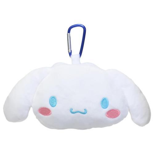 SANRIO | Cinnamoroll Plush Zipper Mascot Mini Pouch with Carabiner 200×110×50mm