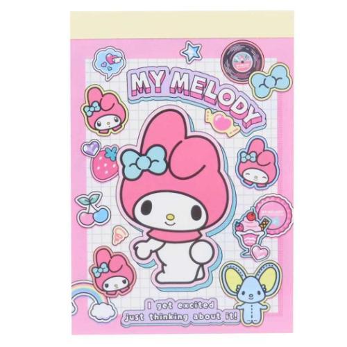 SANRIO | My Melody Mini Notepad 62×89×8mm