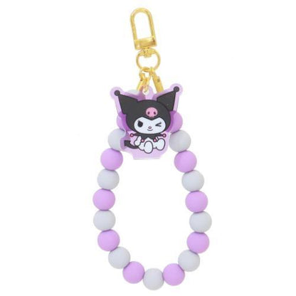 SANRIO | Rubber Beads Strap Phone Strap 10 x 85 x 237mm (Kuromi)