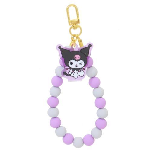 SANRIO | Rubber Beads Strap Phone Strap 10 x 85 x 237mm (Kuromi)