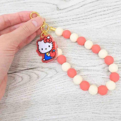 SANRIO | Rubber Beads Strap Phone Strap 10 x 85 x 237mm (Hello Kitty)