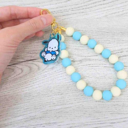 SANRIO | Rubber Beads Strap Phone Strap 10 x 85 x 237mm (Pochacco)