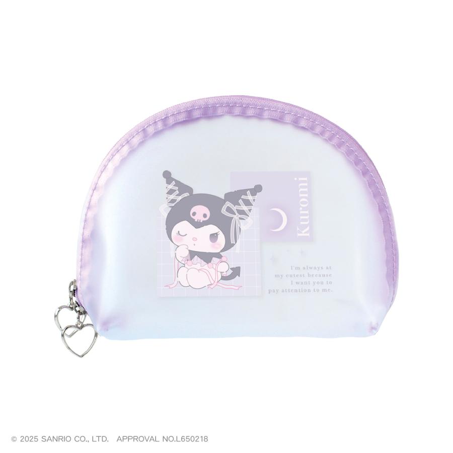 SANRIO | Kuromi Clear Mat Pouch H120×W160×D50mm (Ballet Core)