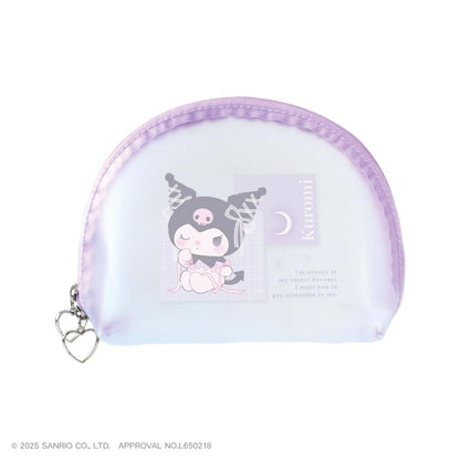SANRIO | Kuromi Clear Mat Pouch H120×W160×D50mm (Ballet Core)