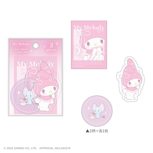 SANRIO | My Melody Clear Mat Sticker Set H70×W70ｍｍ (Ballet Core)