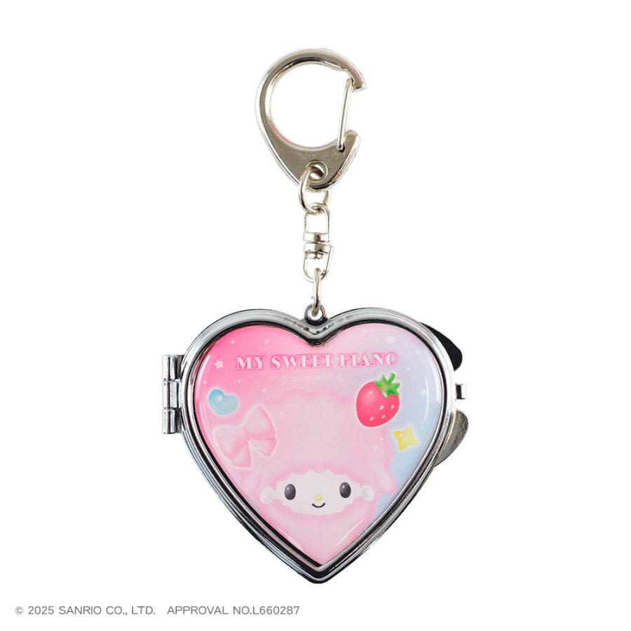 SANRIO | My Melody Heart-Shaped Mirror Keychain 100x60x10mm