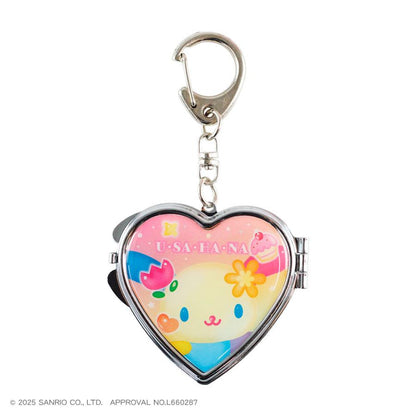SANRIO | Usahana Heart-Shaped Mirror Keychain 100x60x10mm