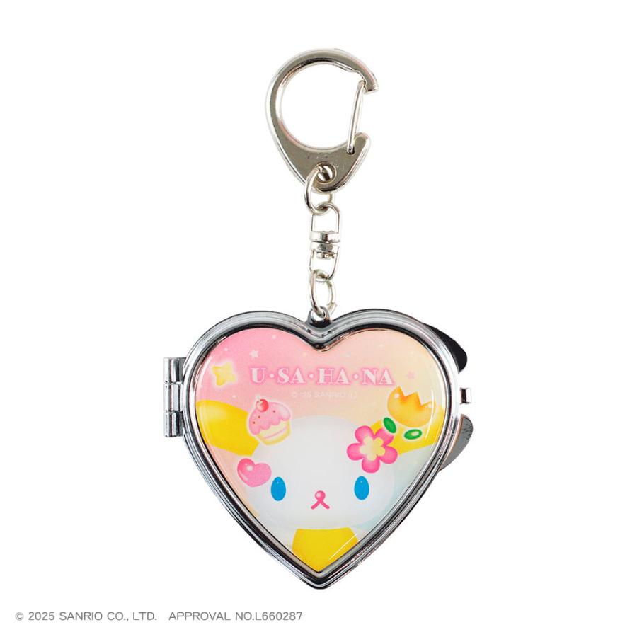 SANRIO | Usahana Heart-Shaped Mirror Keychain 100x60x10mm