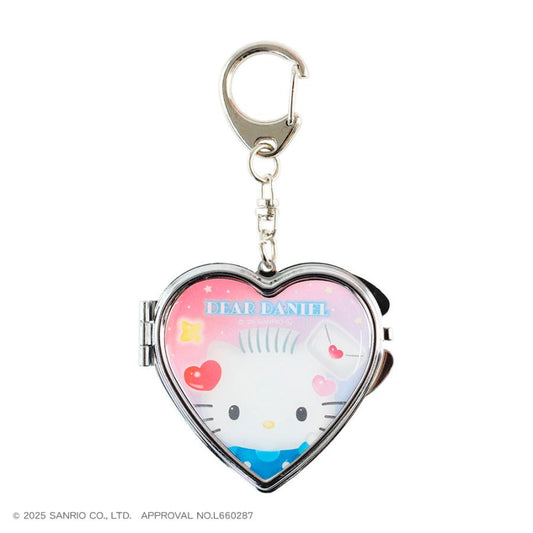 SANRIO | Hello Kitty Heart-Shaped Mirror Keychain 100x60x10mm
