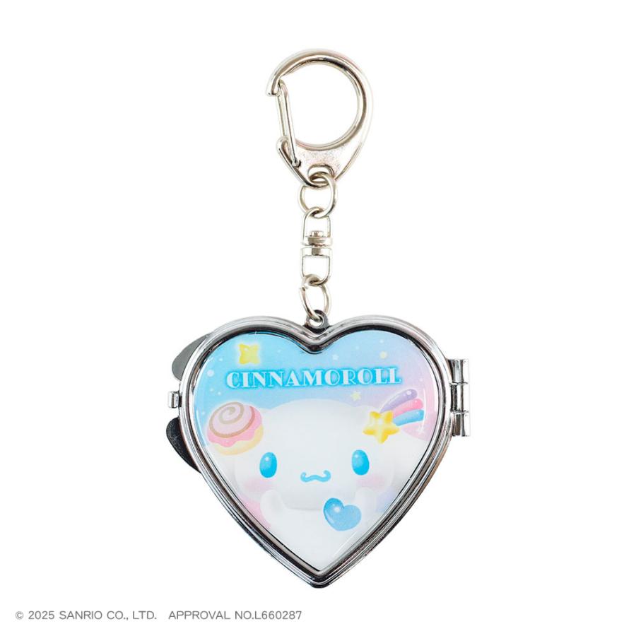 SANRIO | Cinnamoroll Heart-Shaped Mirror Keychain 100x60x10mm