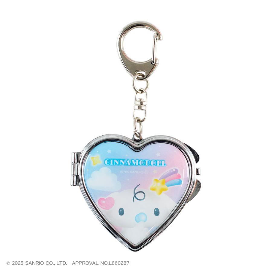 SANRIO | Cinnamoroll Heart-Shaped Mirror Keychain 100x60x10mm