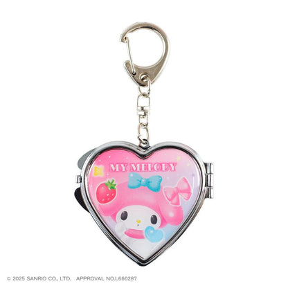 SANRIO | My Melody Heart-Shaped Mirror Keychain 100x60x10mm
