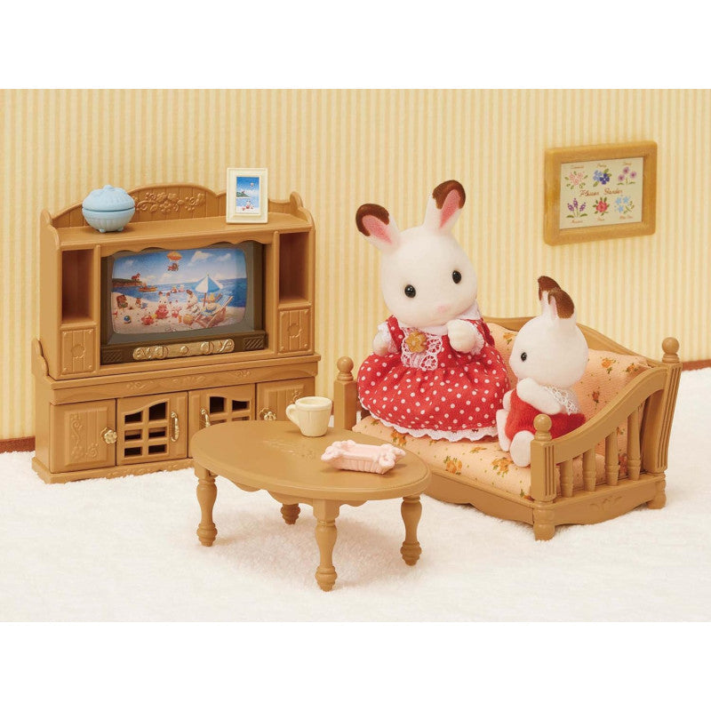 【JP】Sylvanian Families | Living Room Furniture TV Stand Set W80 x H125 x D60 mm