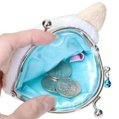 SANRIO | Marshmallow Marshmallow-mitaina-fuwafuwanyanko Clasp Coin Purse 130×85×25mm