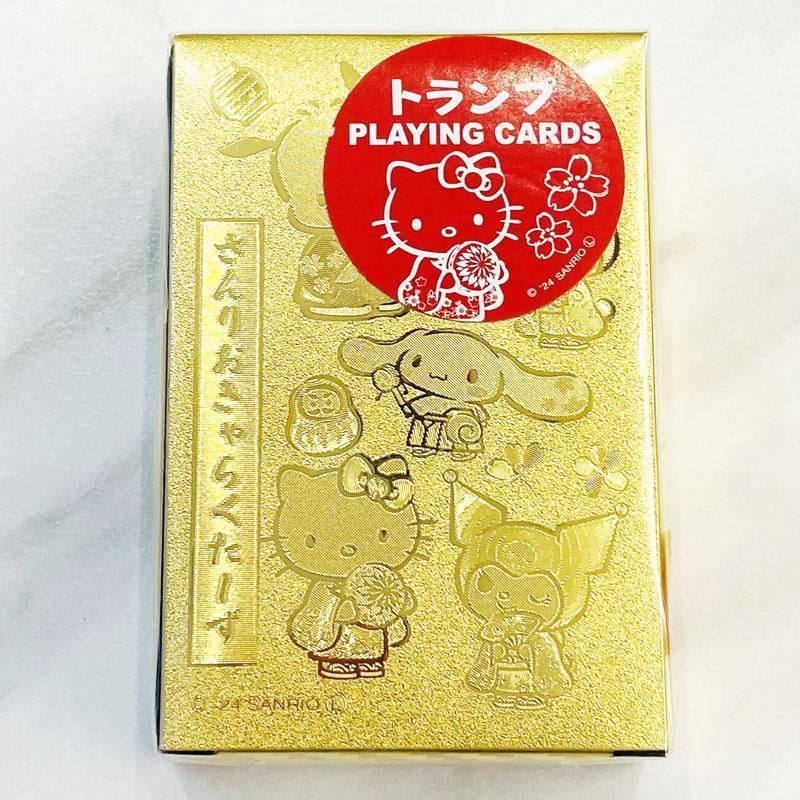 SANRIO | Golden Playing Cards H90mm×W59mm×D20mm