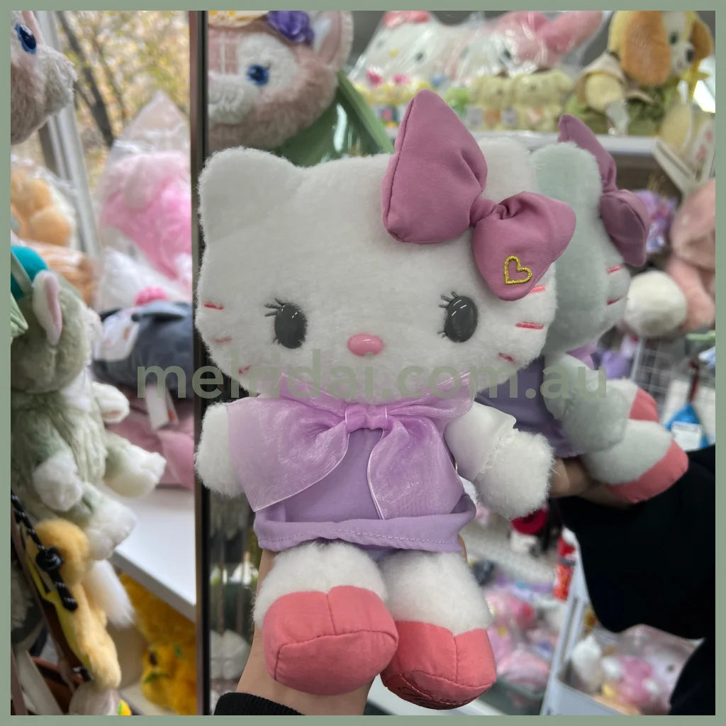 Usj | Hello Kitty Plush Doll W16.4Cm×H20.8Cm×D13.9Cm 大阪环球影城 凯蒂猫蝴蝶结造型 粉色纱裙 公仔/毛绒玩偶