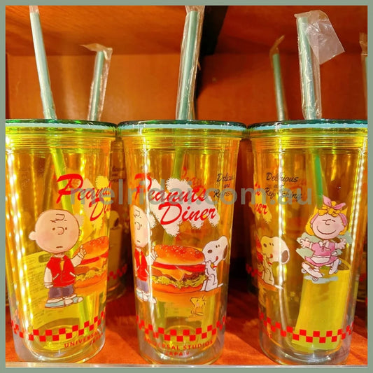 Usj｜Peanuts Snoopy Straw Cup (Peanuts Dinner)