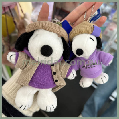 Usj | Peanuts Snoopy With Hoodie Mascot Holder Plush Keychain (Autumn)