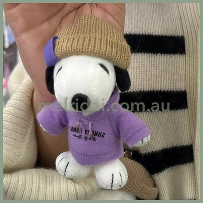 Usj | Peanuts Snoopy With Hoodie Mascot Holder Plush Keychain (Autumn) S-W8Cm×H12Cm×D6Cm