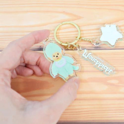 MONCHHICHI | Triple Acrylic Keychain Vol. 2 Keyring 33x52x3mm (COLORS Mint)