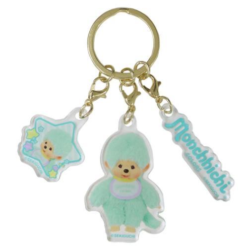 MONCHHICHI | Triple Acrylic Keychain Vol. 2 Keyring 33x52x3mm (COLORS Mint)