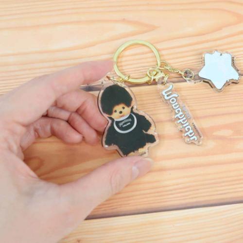 MONCHHICHI | Triple Acrylic Keychain Vol. 2 Keyring 33x52x3mm (COLORS Black)