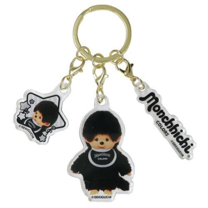 MONCHHICHI | Triple Acrylic Keychain Vol. 2 Keyring 33x52x3mm (COLORS Black)