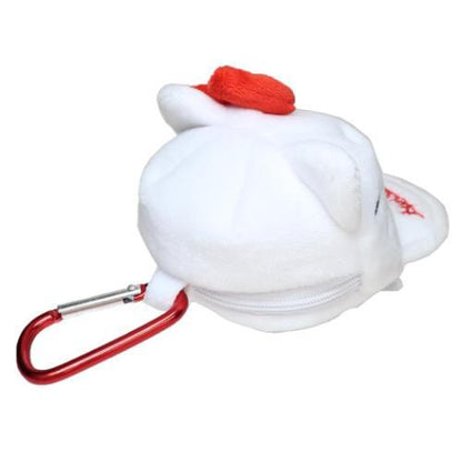 SANRIO | Hello Kitty Mini Pouch with Carabiner Keychain 85×70×125mm (Cap Style White)