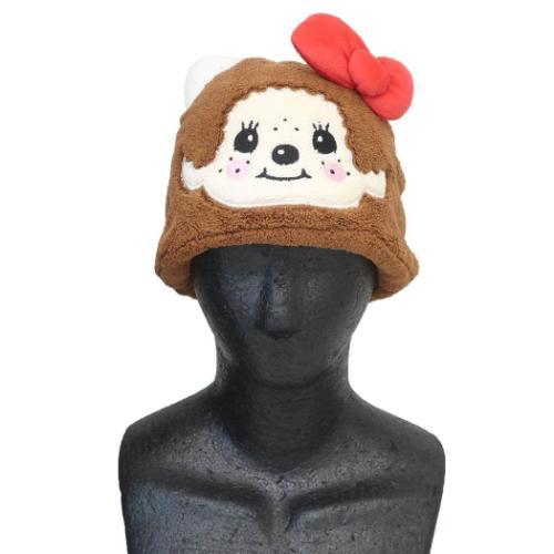 Monchhichi × Sanrio | Quick Dry Hair Cap Towel 185×210×25mm (Hello Kitty)