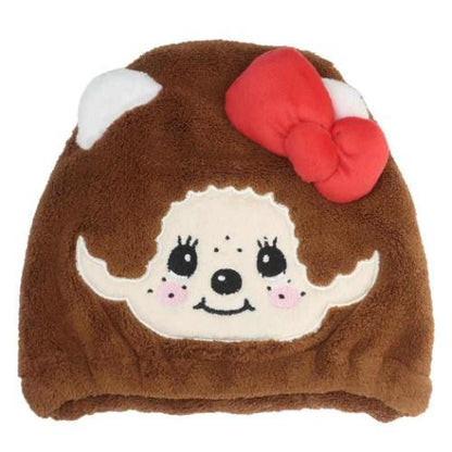Monchhichi × Sanrio | Quick Dry Hair Cap Towel 185×210×25mm (Hello Kitty)