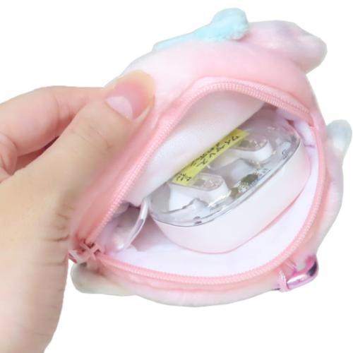 SANRIO x Marimo Craft Panshell | My Melody Face Mini Pouch with Carabiner 90x80x25mm