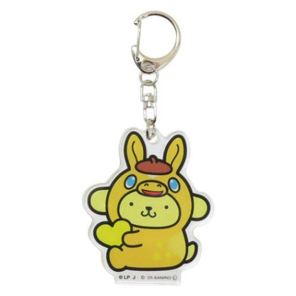 SANRIO | Pom Pom Purin Acrylic Keychain 59×42×3mm (Rody Bounce Horse)