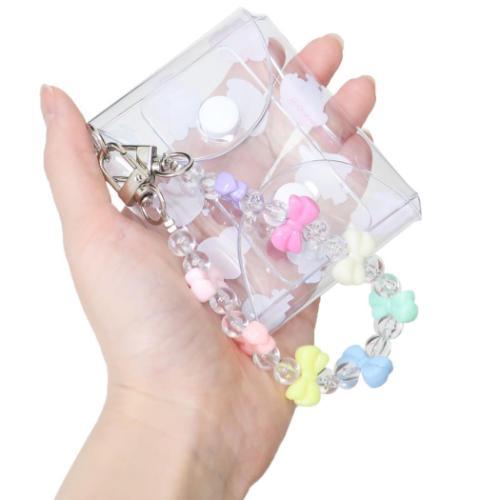 SANRIO | Clear Multi Case with Colorful Bead Chain 90×75×20mm (My Melody 50th Anniversary)