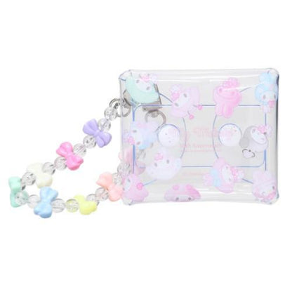 SANRIO | Clear Multi Case with Colorful Bead Chain 90×75×20mm (My Melody 50th Anniversary)
