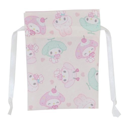 【Made in Japan】SANRIO | Mini Drawstring Bag Pouch 90x120mm (My Melody 50th Anniversary)